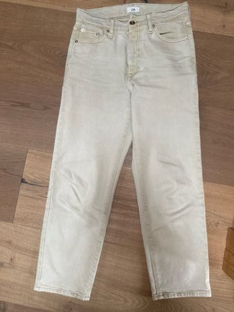 River Island Damen Mom Jeans beige Gr. 36