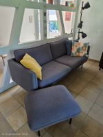 3-er Sofa mit Hocker