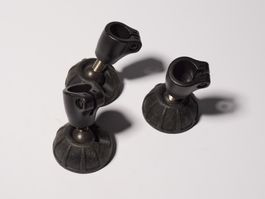 3x Articulating Rubber Feet w/ Clamp (poss. Manfrotto)