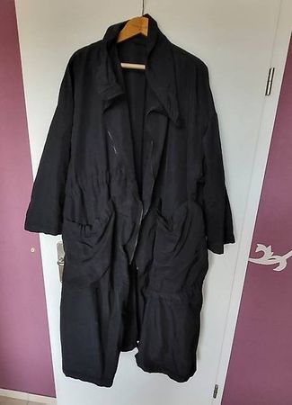 langer Mantel dunkelblau, GR 42, weit und lang