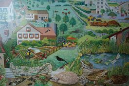 Schulwandbild Natur in Dorf und Stadt / Nature en milieu ur