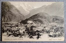 Postkarte - Carte Postale / Interlaken mit Jungfrau 1906