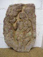 Relief-Skulptur Kunst hist. Steinzeit-Motiv Plastik Platte