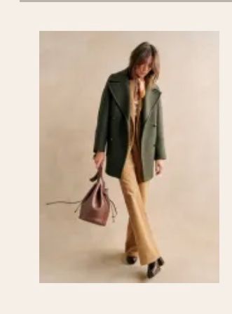 Sezane Cappotti: Manteau Sézane kaki – Usato da Choulex venduto da cla_wkw2 4