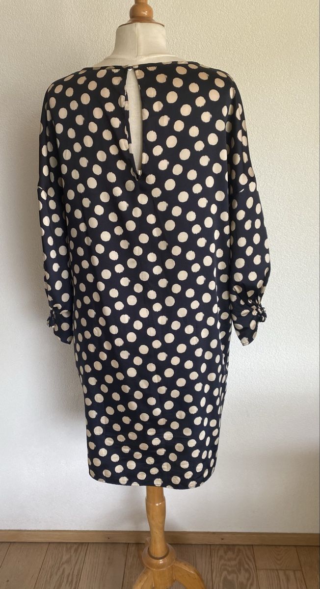 Mango Vestiti: Robe à pois Mango - bleu et blanc – Usato da Broc venduto da ffribourg 2