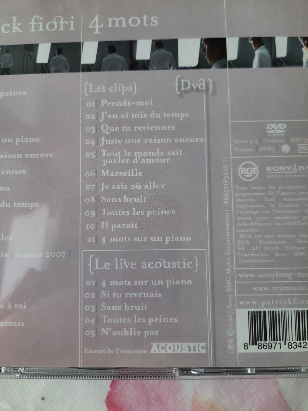 CD: CD Patrick Fiori - 4 mots – Usato da Pully venduto da bro_n52j 3