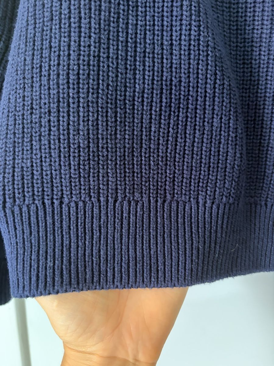 Maglioni & Felpe: Strickpullover aus Baumwolle in Navyblau, Gr. S – Usato da Zürich venduto da 28881084 1