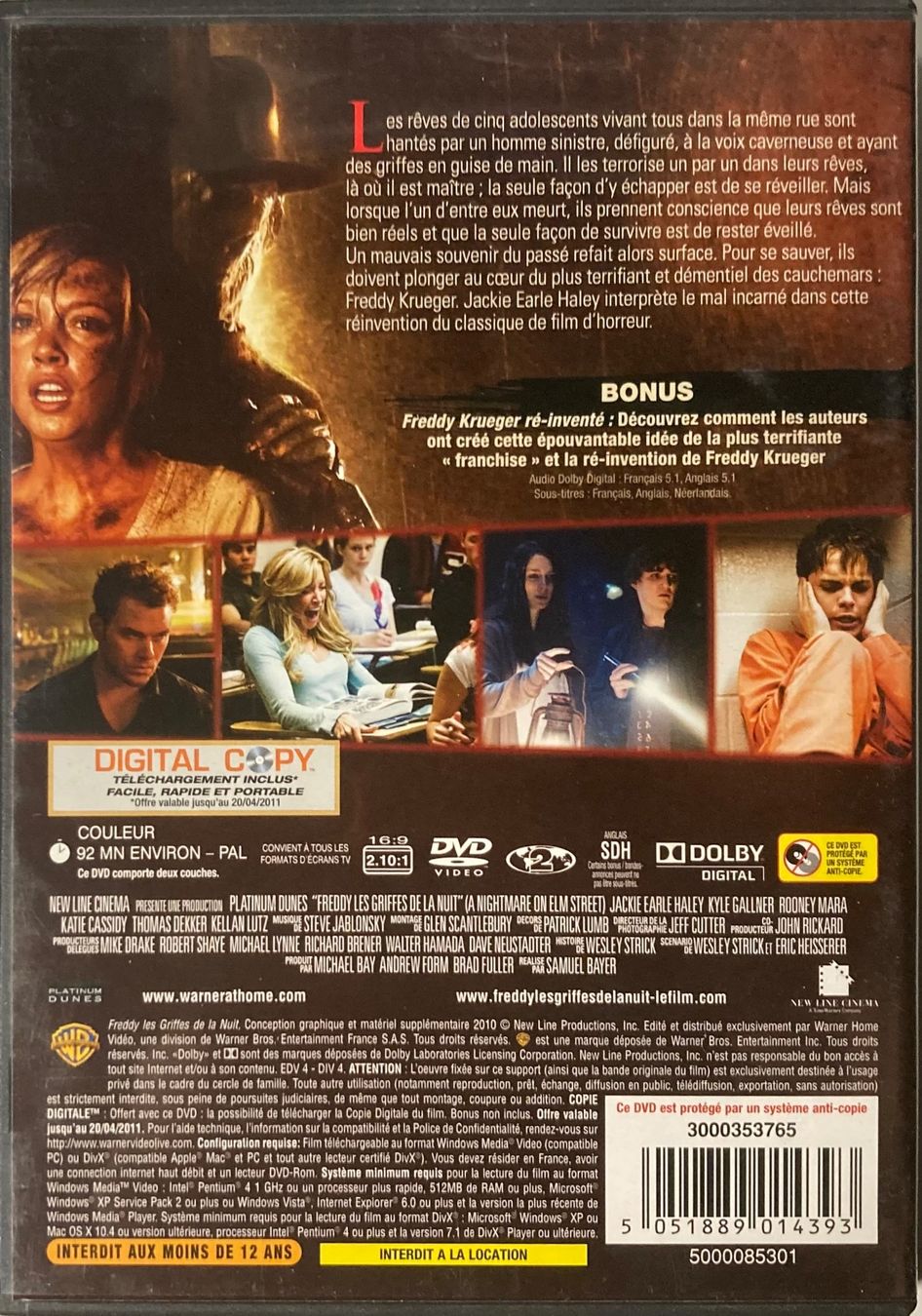 Tutti i DVDs: FREDDY LES GRIFFES DE LA NUIT – Usato da Poliez-Pittet venduto da Newtown-Records 1