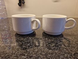 2× neue Villeroy & Boch Tassen/ Porzellan/ Kaffeetassen