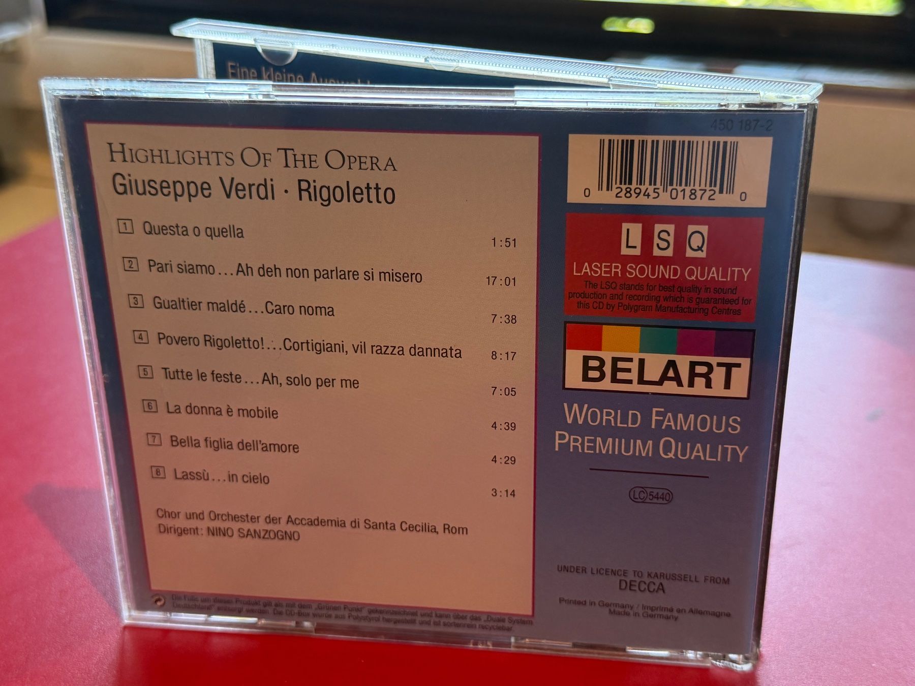 CD: Verdi - Joan Sutherland - Rigoletto Highlights - KA02E – Usato da Küsnacht ZH venduto da Jazztilldawn 1