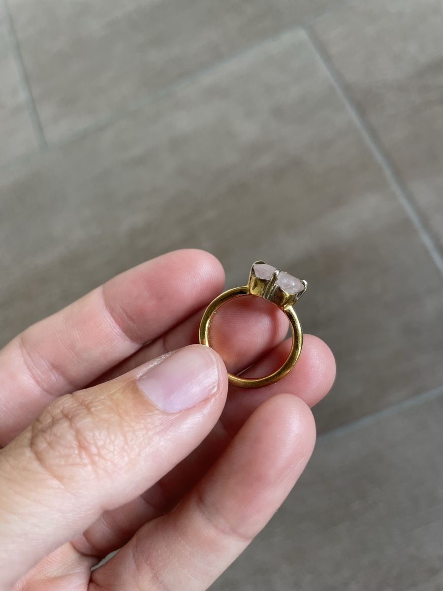 Ringe: Ring Rosaquarz Goldfarben – Gebraucht aus Ottoberg von aci_lq2w 1