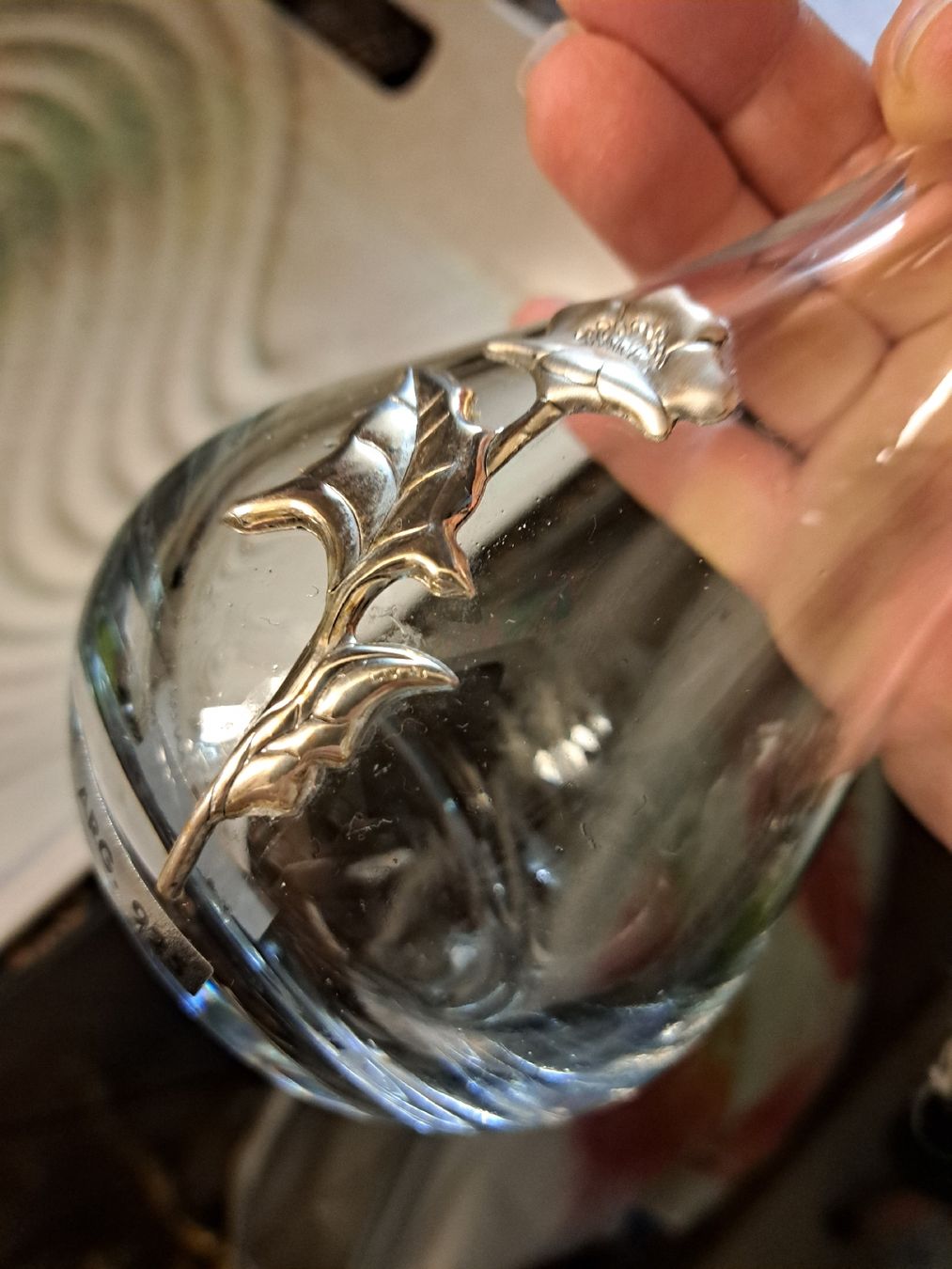 Caraffe: Es ist eine Wein oder Wasser Karaffe.Rose  ist  925 Silber. – Usato da Wolfhausen venduto da fab_58yr 3