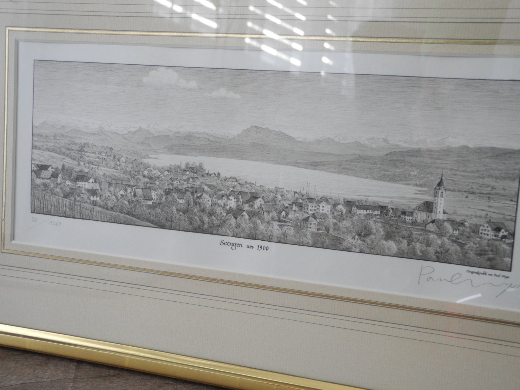 Foto & Immagini: ORIGINAL GRAFIK SEENGEN 1900  SIGNIERT – Usato da Reinach AG venduto da Huckleberrysix 3