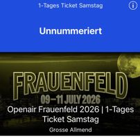 Openair Frauenfeld 2026 | 1-Tages Ticket Samstag