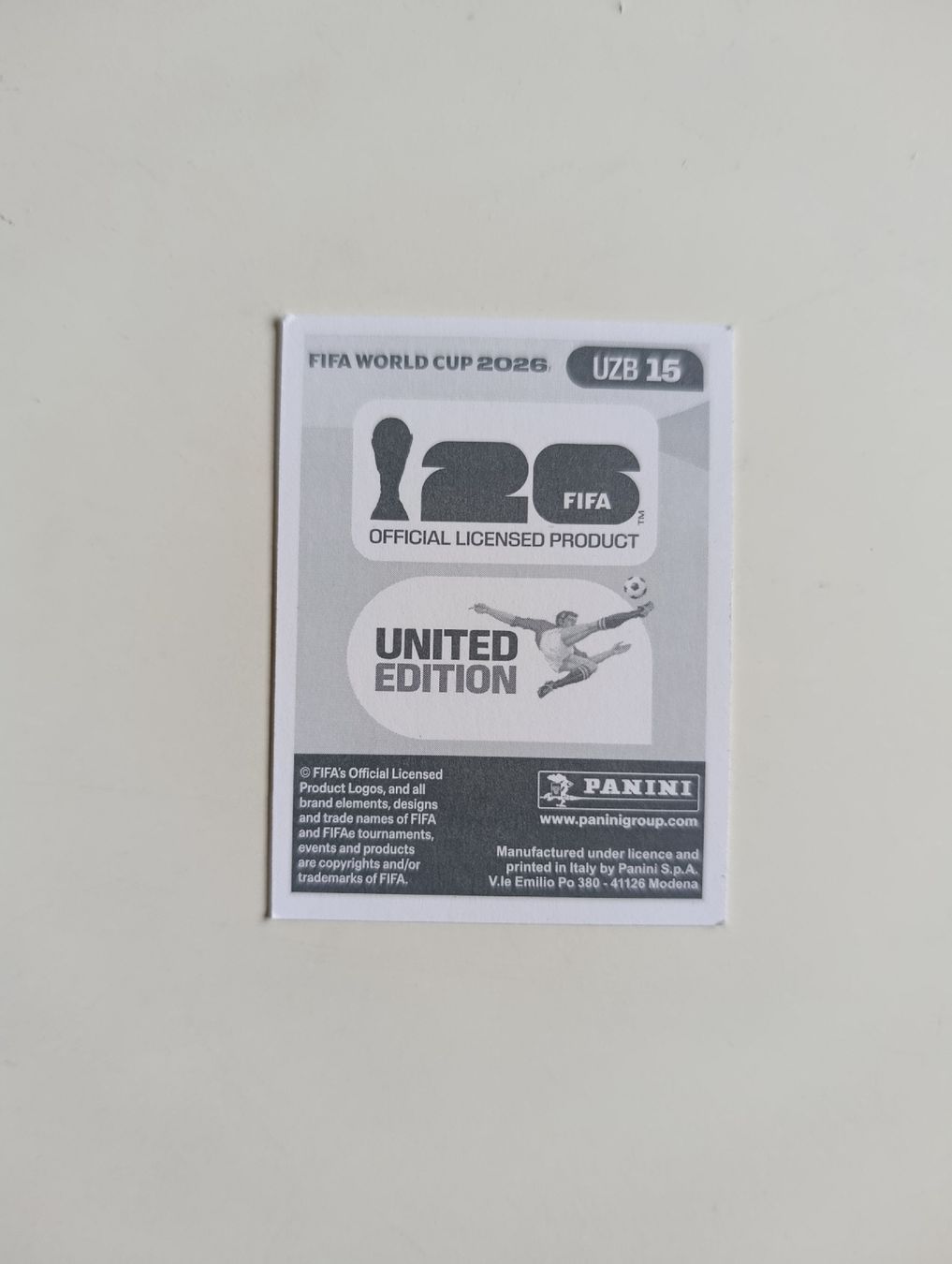 Panini Cartes à collectionner: Panini World Cup 2026 UZB 15 Erkinov – Neuf (Voir description) à Lavey-Village par pas_7xd2 1