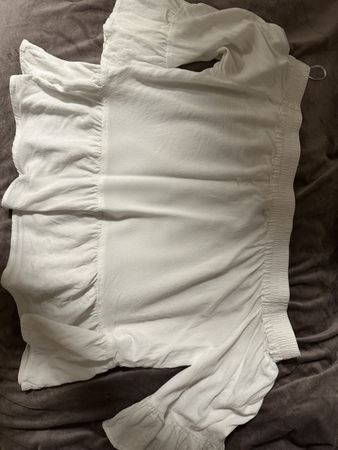 Weisse Sommerbluse Gr. S - luftig leicht