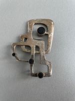 Brutalismus Silber-Brosche BUTSCH Bern – Modernist Vintage