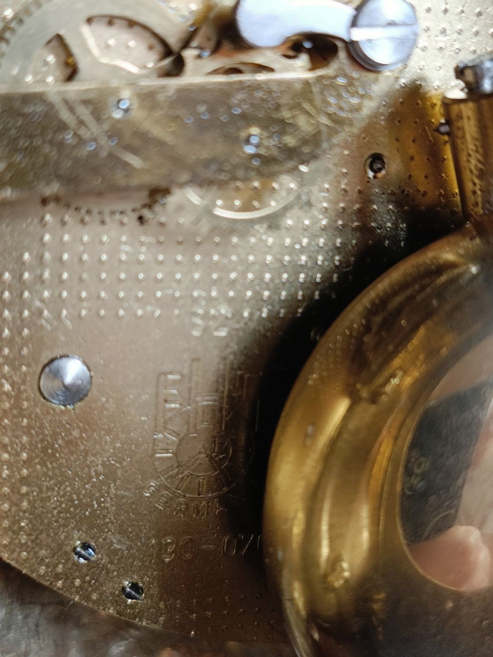 Orologi da terra & Orologi da parete: Kaminuhr Messing Lancini Hermle Barock-Stil – Usato da Steffisburg venduto da ZeitReise_ 4