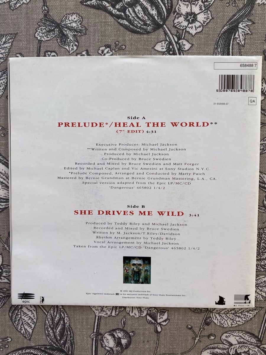 Dischi in vinile: Michael Jackson Heal the World 7" Vinyl Special Edition – Usato da Embrach venduto da bea_8424 1
