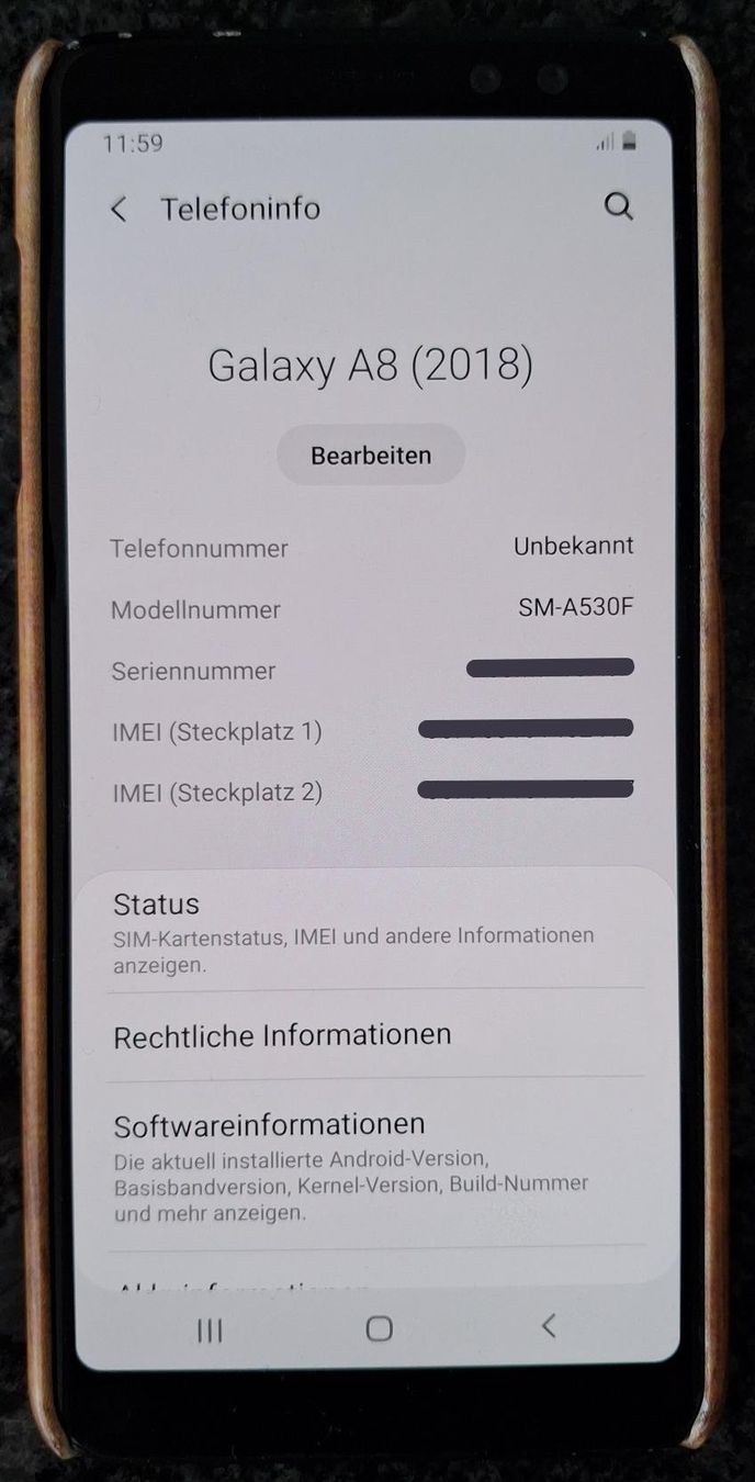 Samsung Telefoni cellulari / Smartphones: Galaxy A8 (2018) 32GB Dual-SIM – Usato da Scherzingen venduto da compukoe 1
