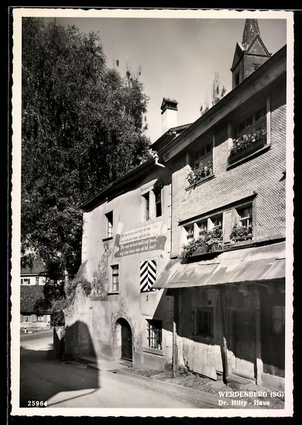 Cartoline postali: AK Werdenberg /SG, Dr. Hilty-Haus – Usato da Berlin venduto da bartko-reher