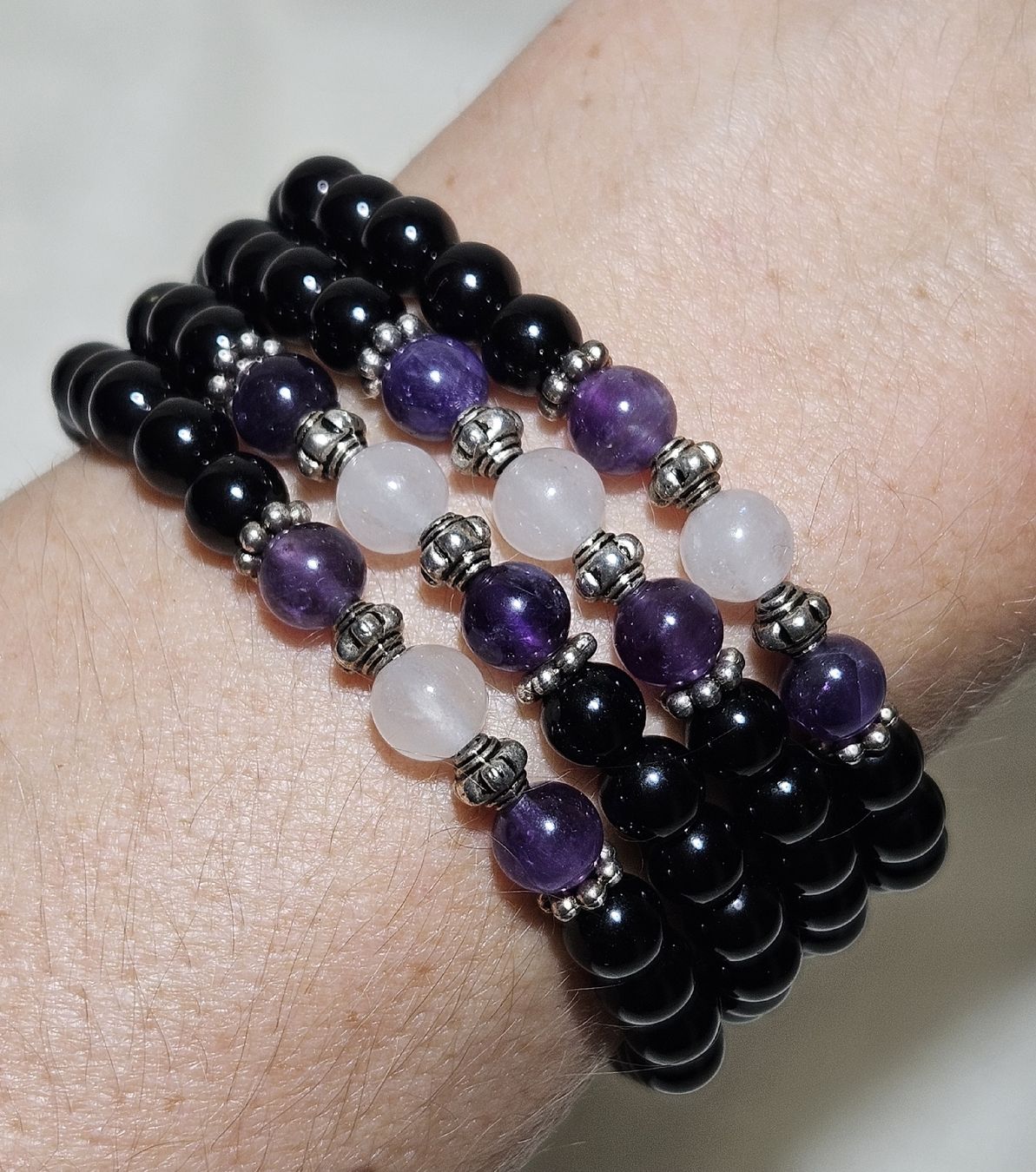 Bracciali & Braccialetti: 108 Mala Perlen OM Armk. - Spendenaktion – Nuovo (secondo la descrizione) da Unterkulm venduto da Nachtigall 1