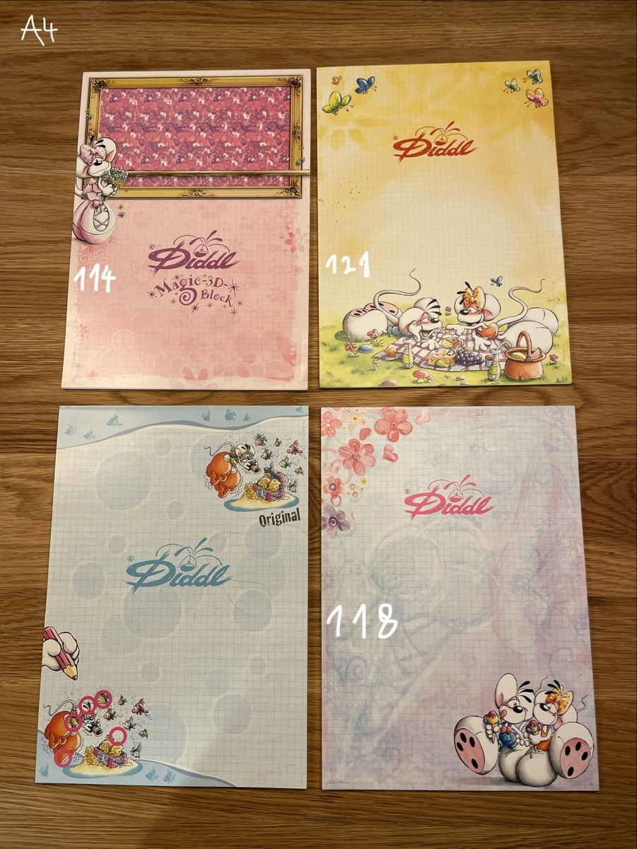 Blocs de correspondance: Diddl Blöcke, Post-its A4, A5, A6 – D'occasion à Winterthur par lue_sqt9 1