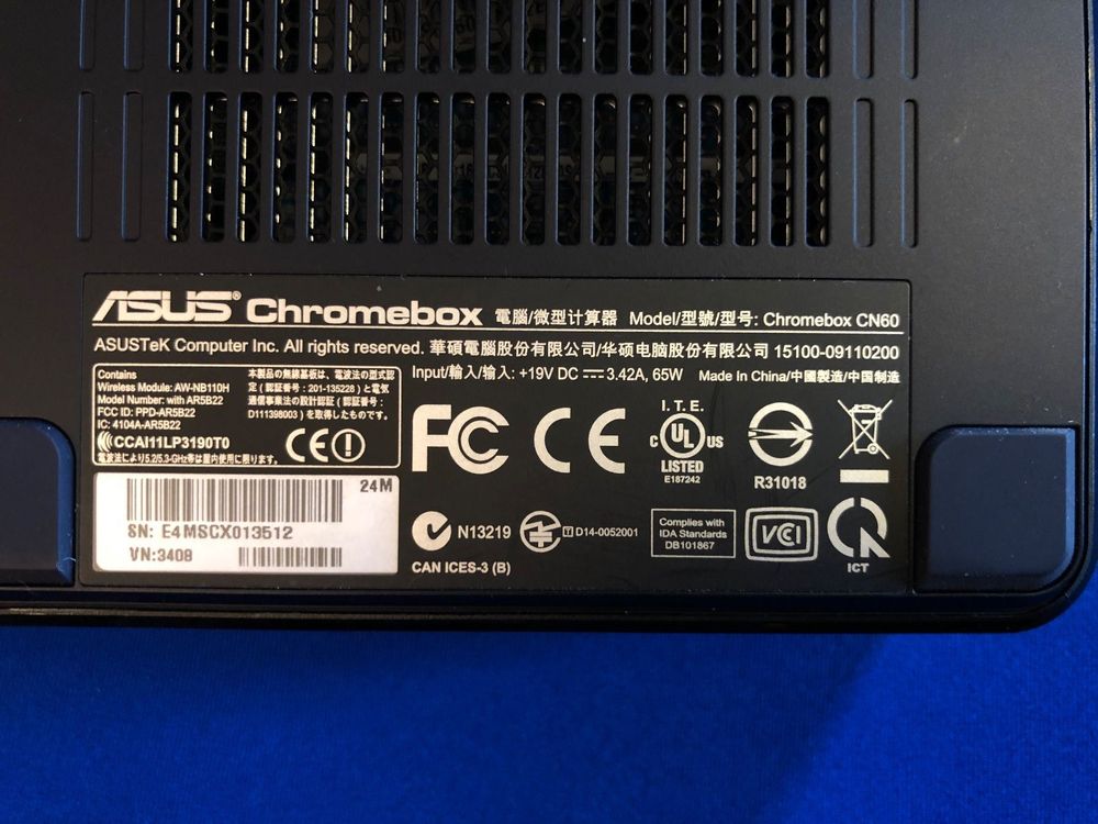 asus chromebox cn60 ar5b22