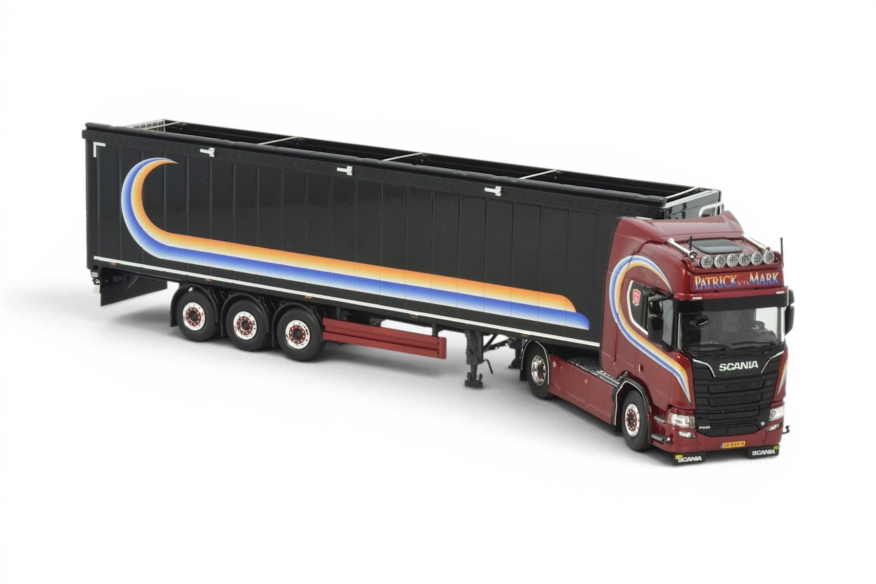 Tekno Kit di modellismo & Modellini statici: 1:50 Tekno Scania NGR HL 4x2 "Patrick van der Mark" – Nuovo e nell'imballaggio originale da Affoltern am Albis venduto da Modellshop-8910 2