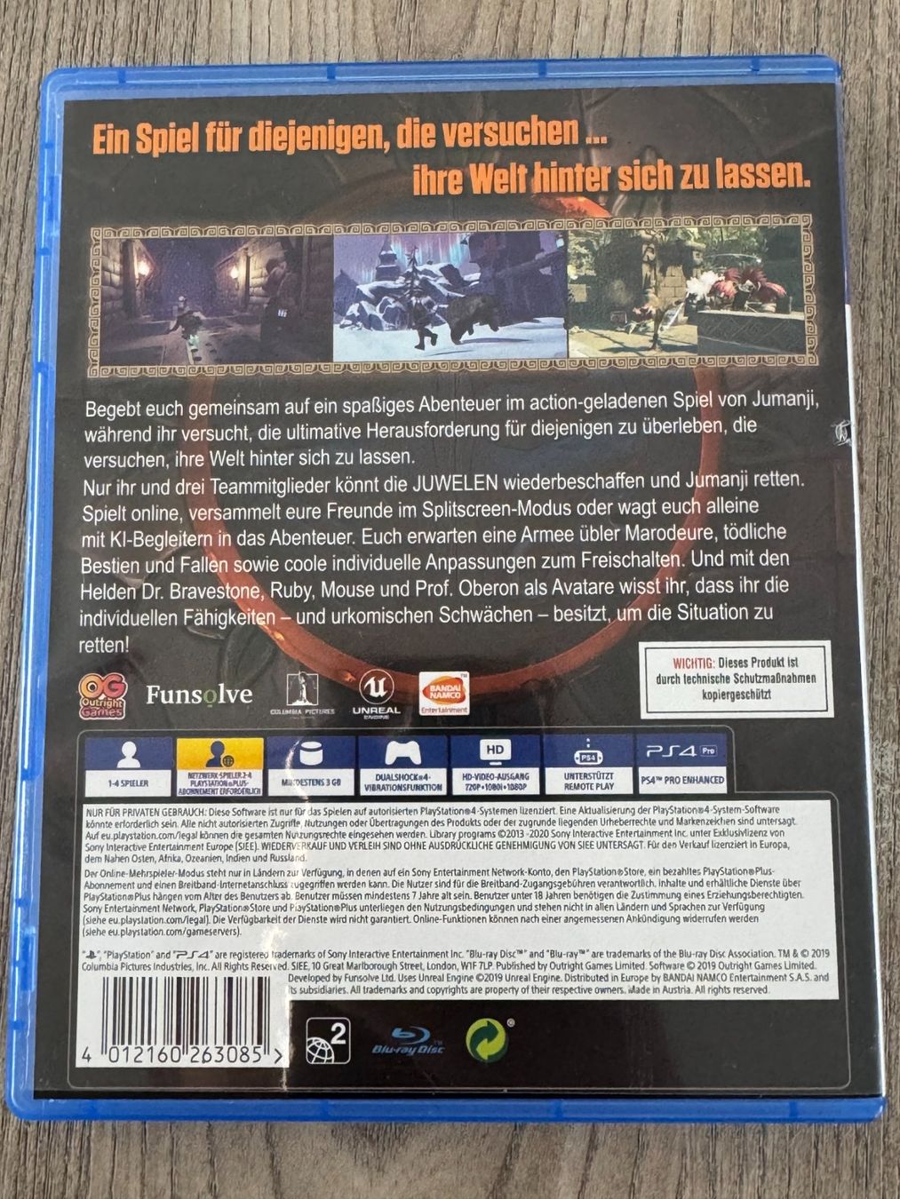 Giochi: Jumanji: Das Videospiel PS4 – Usato da Nottwil venduto da dan_8wvp 1