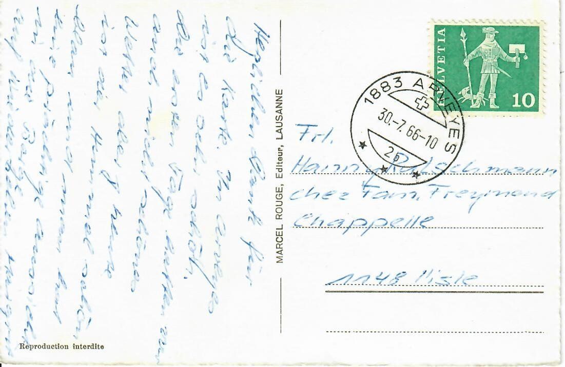 Cartoline postali: Arveyes – Usato da Hochdorf venduto da Ziegel-16 1