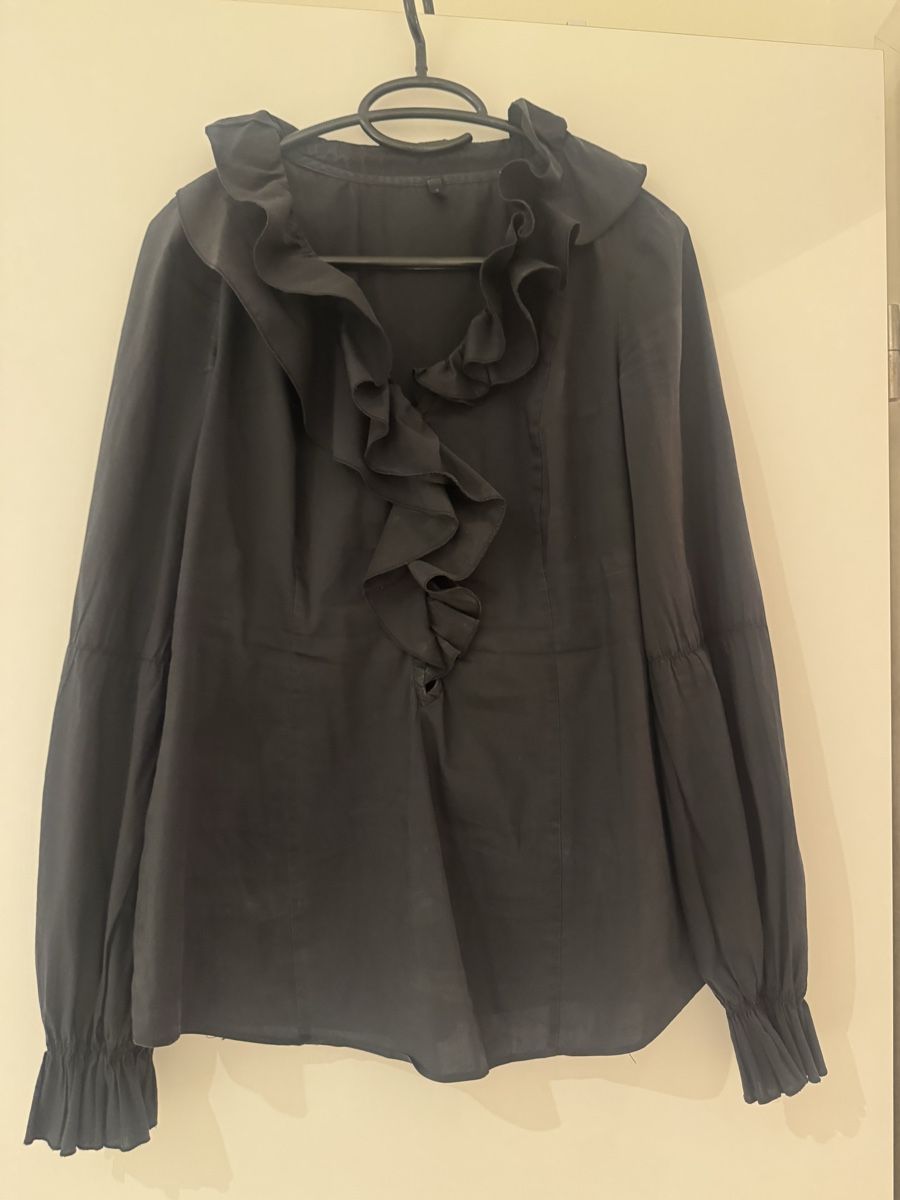 Benetton Camicette: schwarze Benettonbluse – Usato da Binz venduto da kratzer01