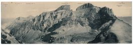 Gemsberg-Gruppe, Panorama-Doppelkarte, um 1915