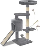 115cm Stabiler Kratzbaum Kletterbaum für Katzen, Grau