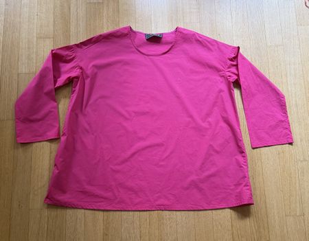 Barbara Lang Paris Oversized Blouse Pink Cotton France S