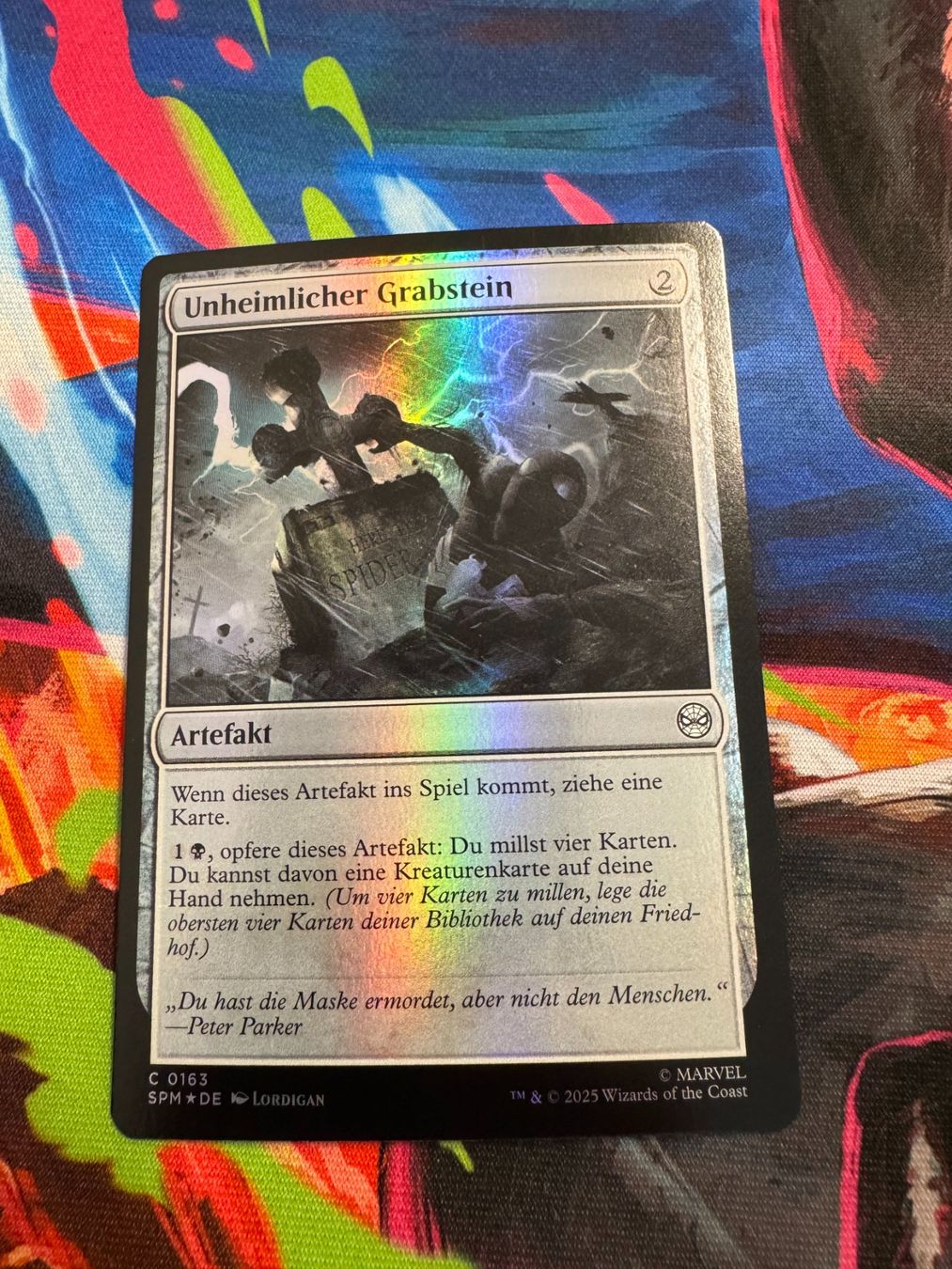 Magic The Gathering Carte collezionabili: Unheimlicher Grabstein - Foil - Marvel's Spider-Man - Magic – Nuovo (secondo la descrizione) da Bülach venduto da Pfrenzel