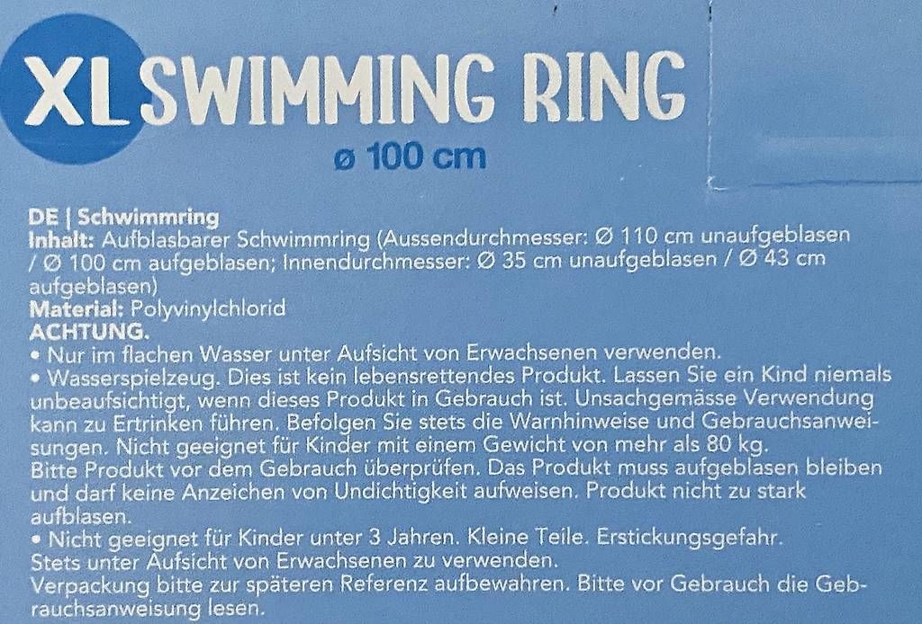 Salvagente: Splash Coop Schwimmring – Usato da Basel venduto da 12Glory 1