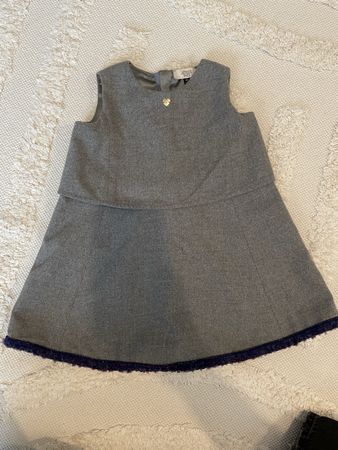 Armani Baby Kleid Wollmischung Grau Gr. 86 Top Zustand!