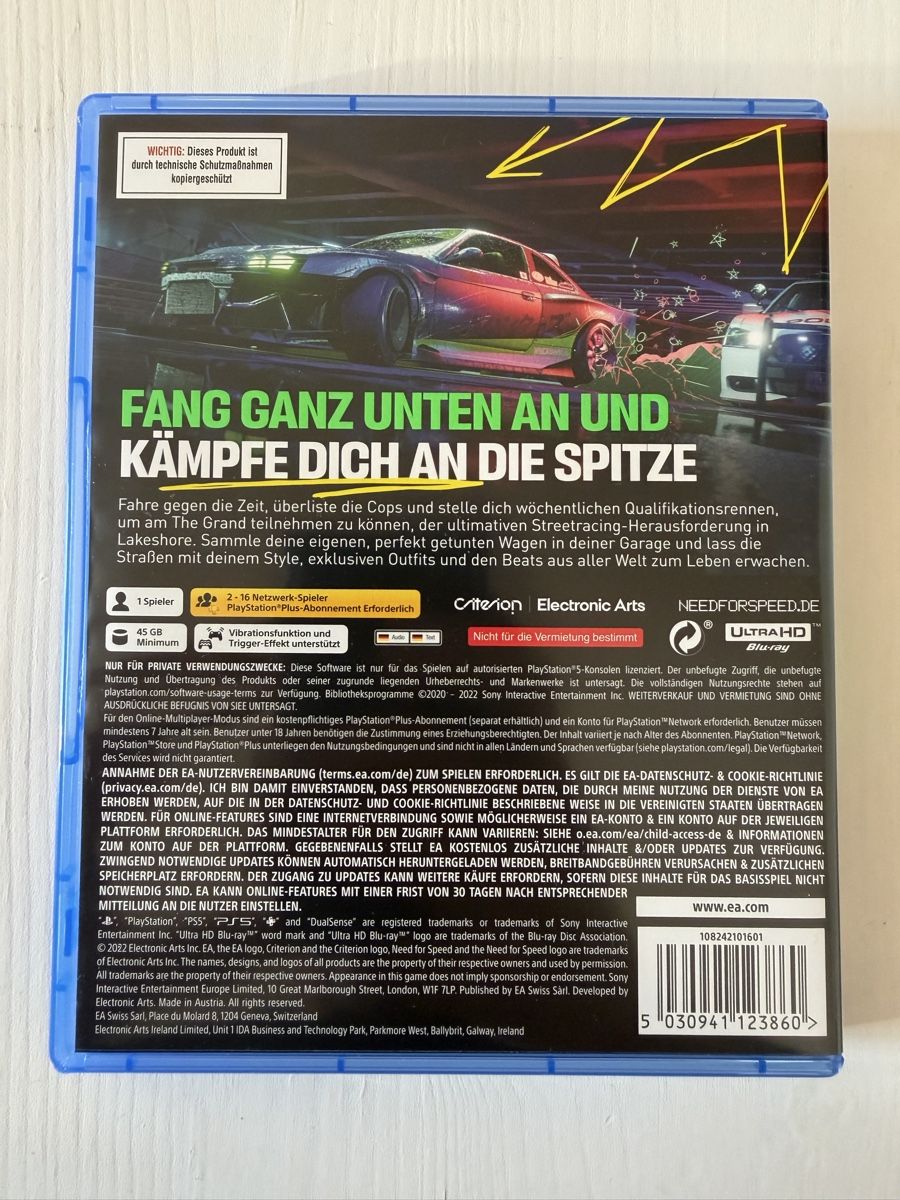 Spiele: Need for Speed Unbound PS5 – Gebraucht aus Schüpfheim von Hellme09 1