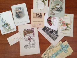 AK  carte de voeux circa 1890 / 1900