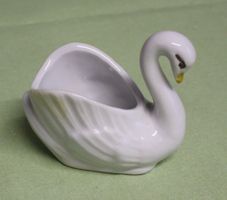 Schwan Porzellan weiss