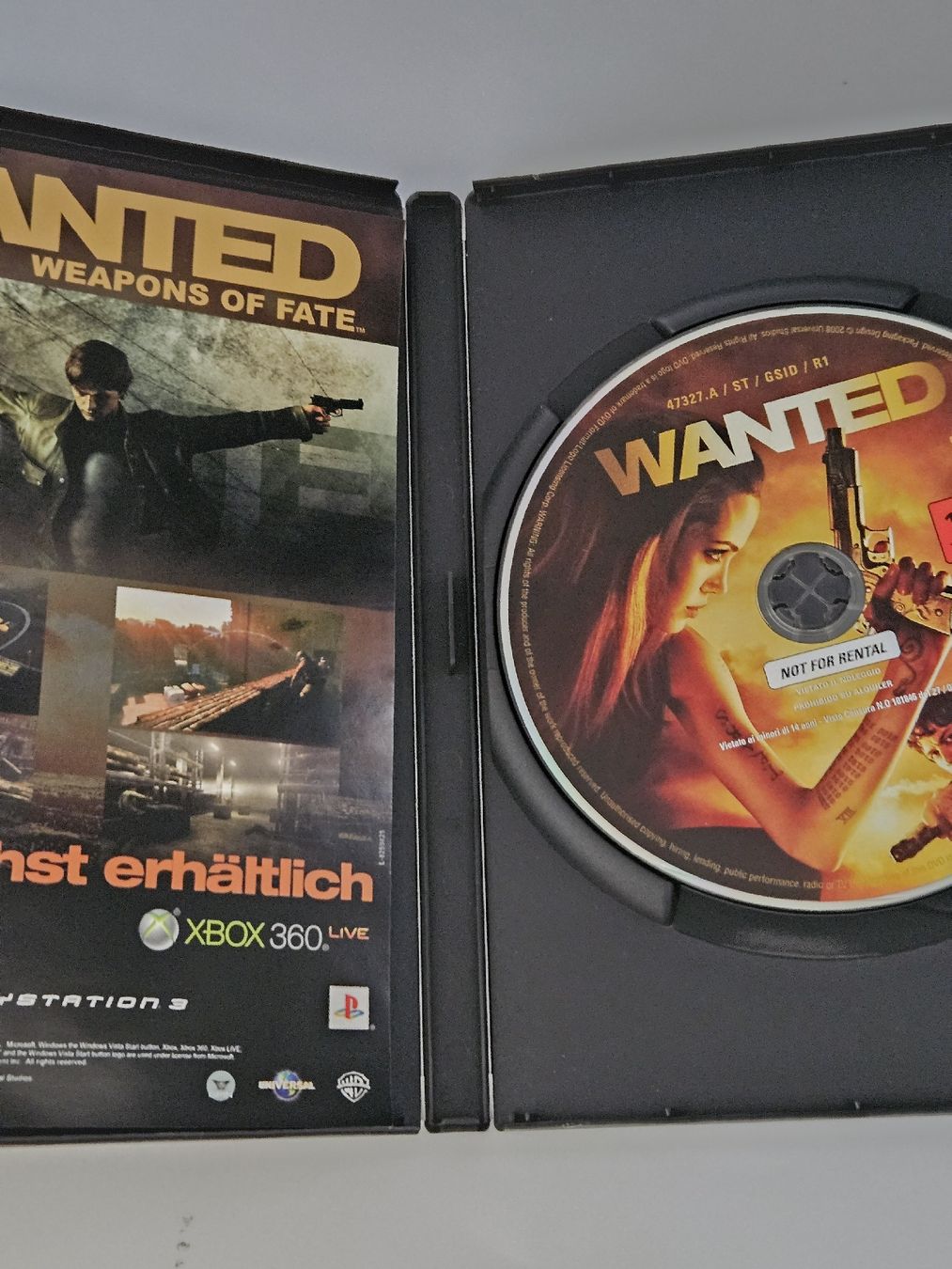 Tutti i DVDs: Action-DVD "Wanted" mit Angelina Jolie & Morgan Freeman – Usato da Oberdorf BL venduto da BaldenEagle 1
