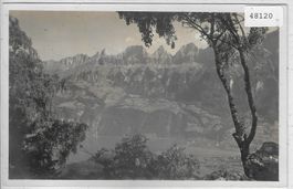 Blick gegen Wallenstadt, See und die Churfirsten