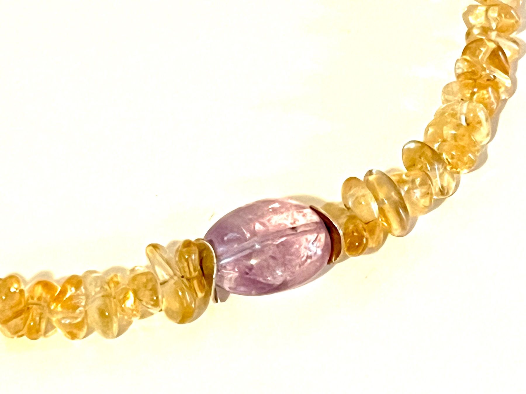Catenine: Citrine & Amethyst Necklace - Gold Plated Silver – Nuovo e nell'imballaggio originale da Rüschlikon venduto da ThereseJewelryDesign 5