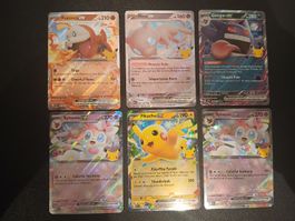 Gengar Pikachu Mew Pokémon 30th Celebration Englisch