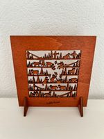 Holzbild rot-braun
