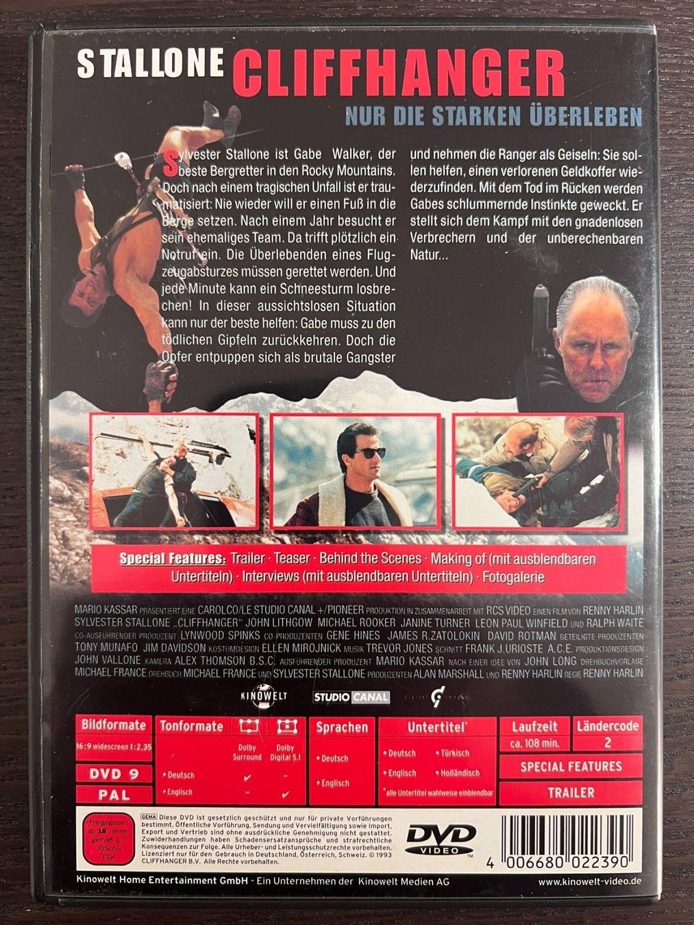 Tutti i DVDs: Cliffhanger – Usato da Zürich venduto da FilmFreunde 1