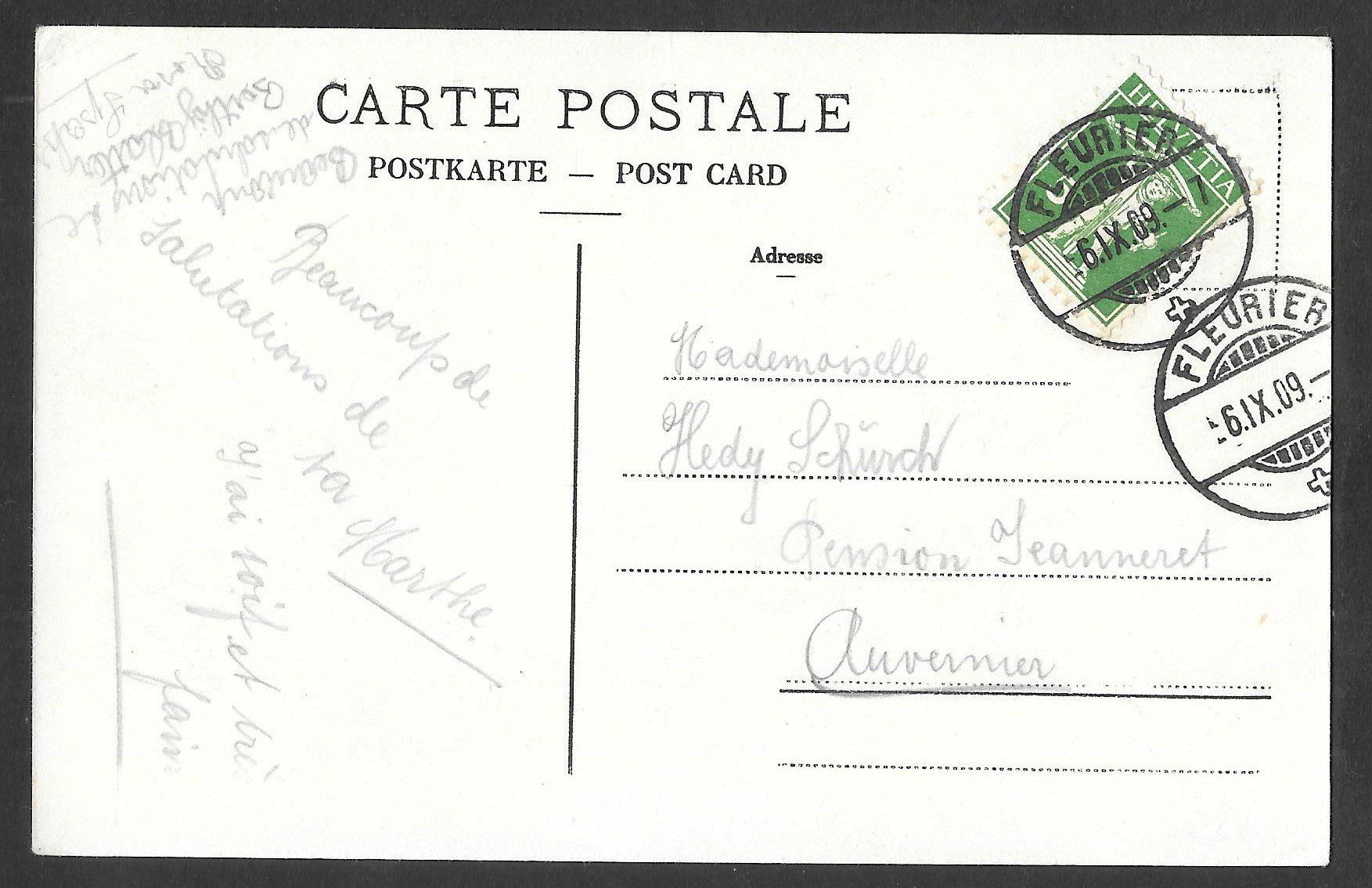 Cartoline postali: Fleurier Gesamtansicht – Usato da Olten venduto da clotaldi 1