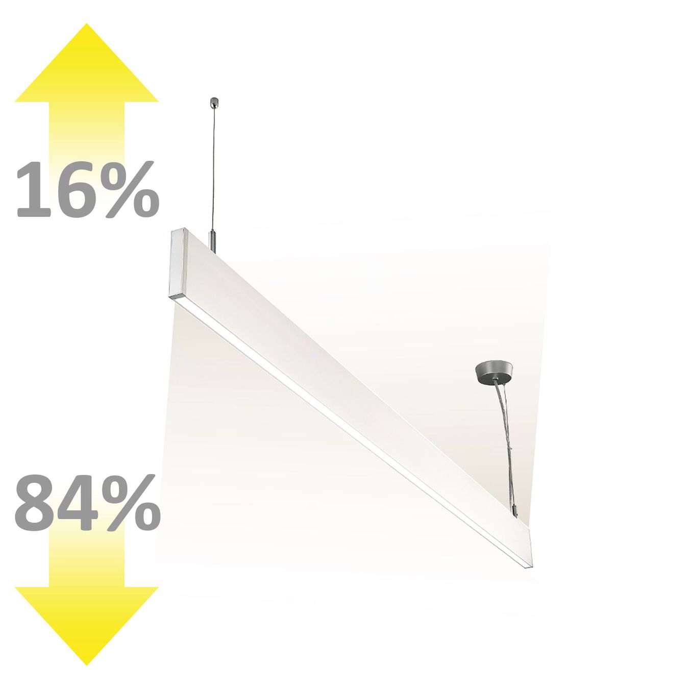 Lampadari & plafoniere: LED Pendelleuchte, Weiss, 60 cm Länge – Nuovo (secondo la descrizione) da Kreuzlingen venduto da Smart-Light 3