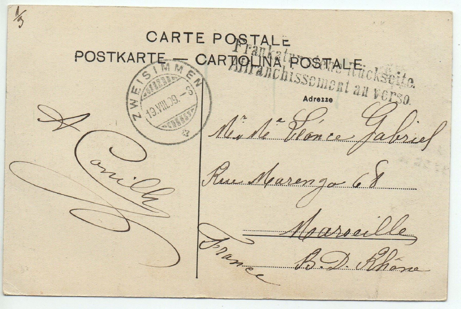 Cartoline postali: ZWEISIMMEN Bahnhofstrasse – Usato da Jona venduto da philajona 1